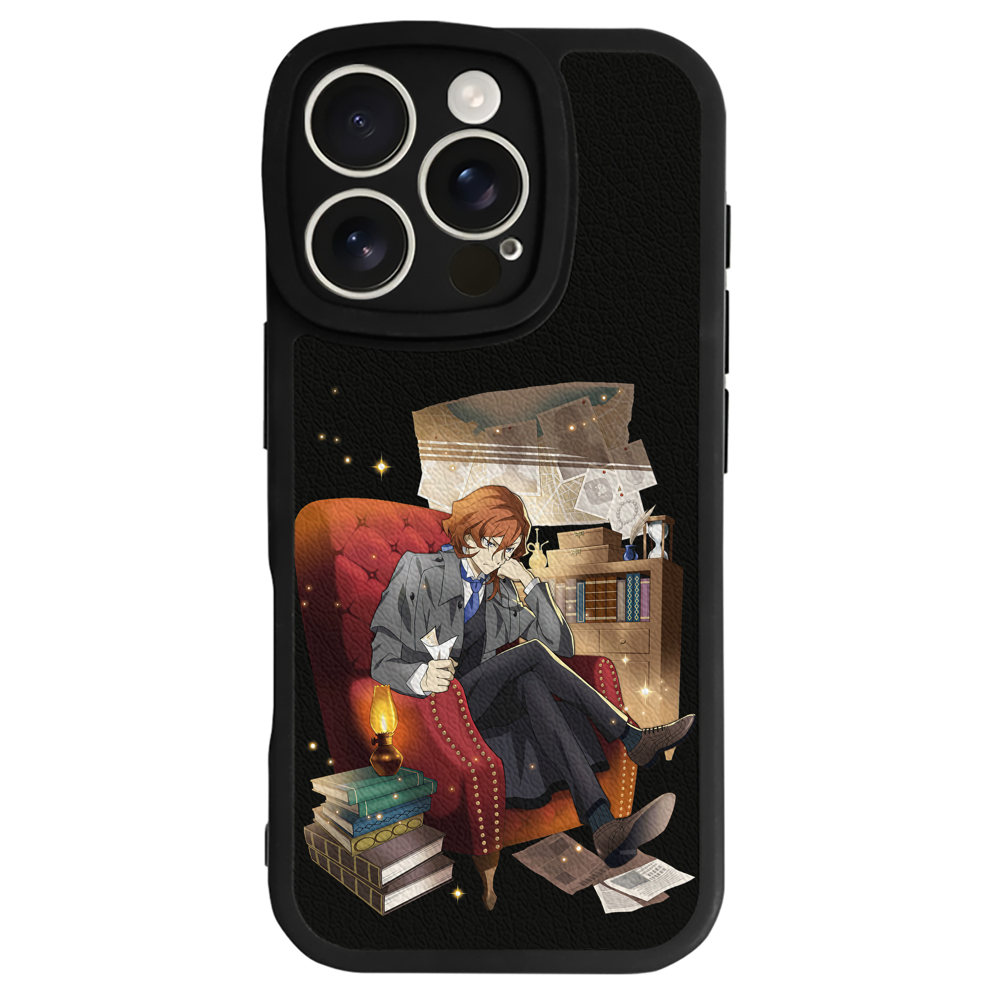 （画像用） 文豪ストレイドッグス Bungo Stray Dogs 【iPhone 16シリーズ対応】シリコンスマホケース（レザー調） 材質：シリコン